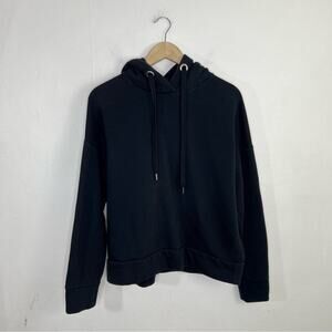 Closed Oversized Printed Logo Hoodie Navy Blue Size Small